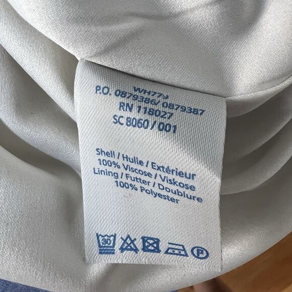 Boden Striped Cap Sleeve Fit and Flare Dress Size 4 Blue Pink White - Picture 6 of 7